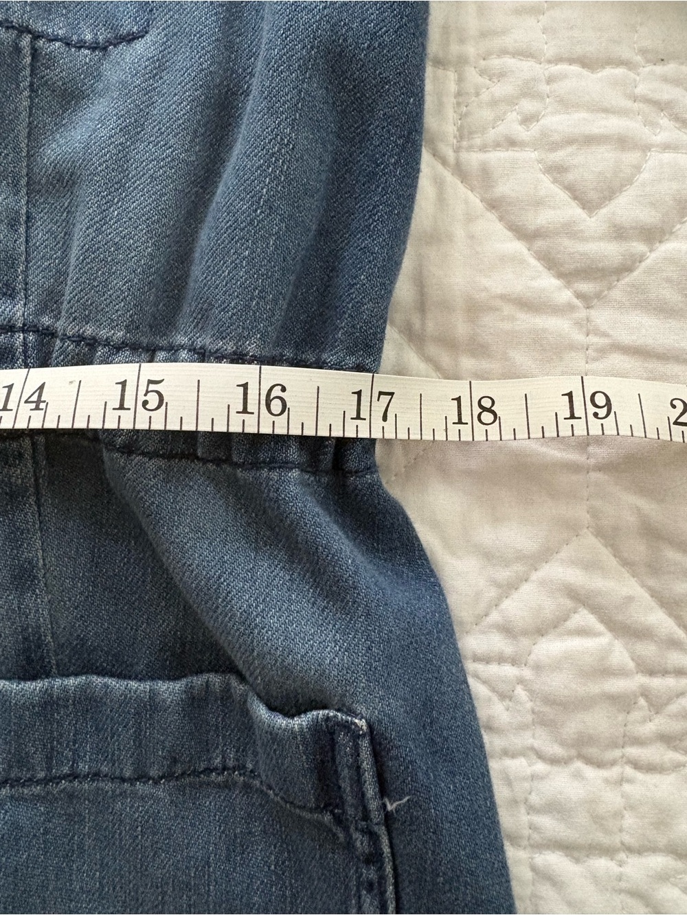 J. Jill Petite Small Blue Denim Button-Front Jacket - Picture 5 of 6